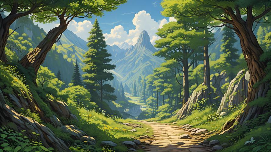 風景頭像|山間小徑的寧靜之美